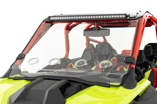 Rough Country Vented Full Windshield - for Polaris RZR Pro/Turbo R with Bolt on Roof