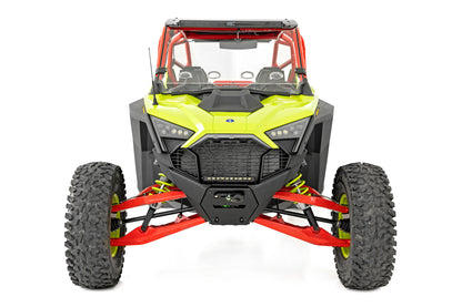 Rough Country Vented Full Windshield - for Polaris RZR Pro/Turbo R with Bolt on Roof