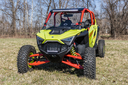 Rough Country Vented Full Windshield - for Polaris RZR Pro/Turbo R with Bolt on Roof