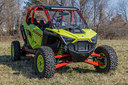 Rough Country Vented Full Windshield - for Polaris RZR Pro/Turbo R with Bolt on Roof