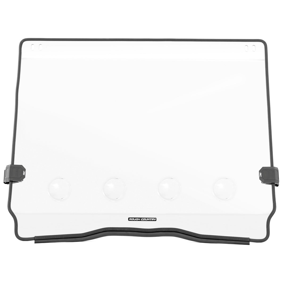 Rough Country Vented Full Windshield - for Polaris RZR Pro/Turbo R with Bolt on Roof