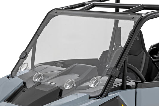 Rough Country Vented Full Windshield - for 2020-25 Polaris RZR-4 XP 1000 without Factory Plastic Visor