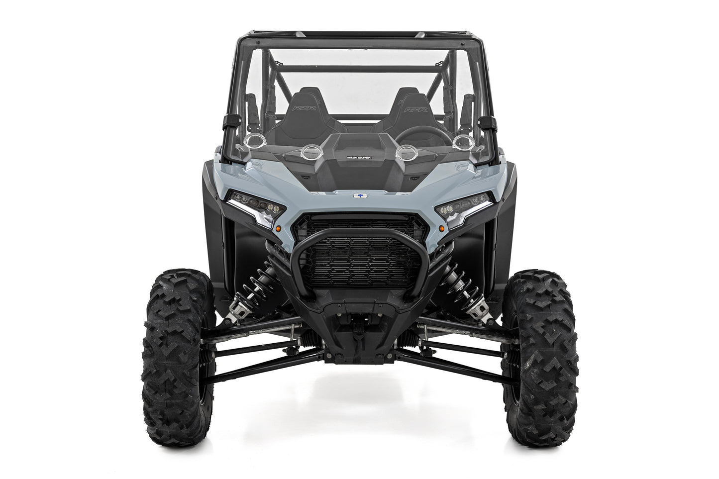 Rough Country Vented Full Windshield - for 2020-25 Polaris RZR-4 XP 1000 without Factory Plastic Visor