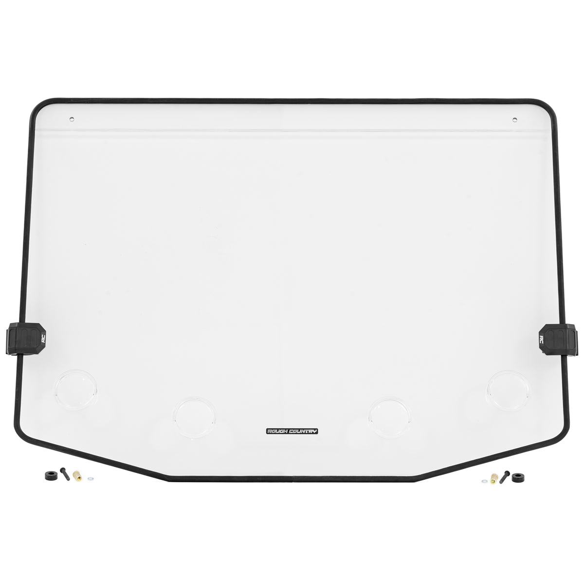 Rough Country Vented Full Windshield - for 2020-25 Polaris RZR-4 XP 1000 without Factory Plastic Visor