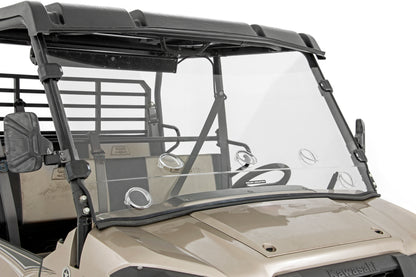 Rough Country Vented Full Windshield - for Kawasaki Mule PRO-FX
