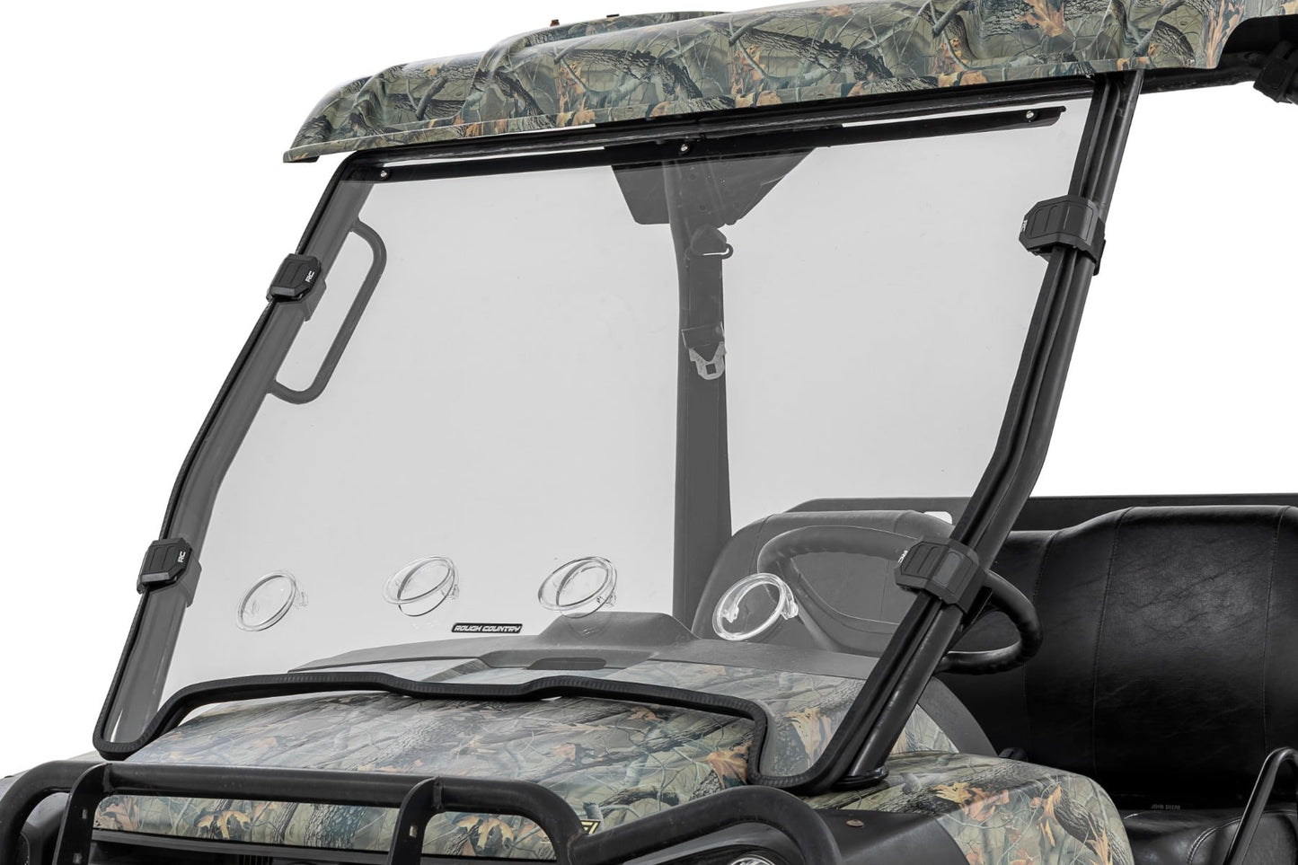 Rough Country Full Windshield - Vented - for Select John Deere Gator Models