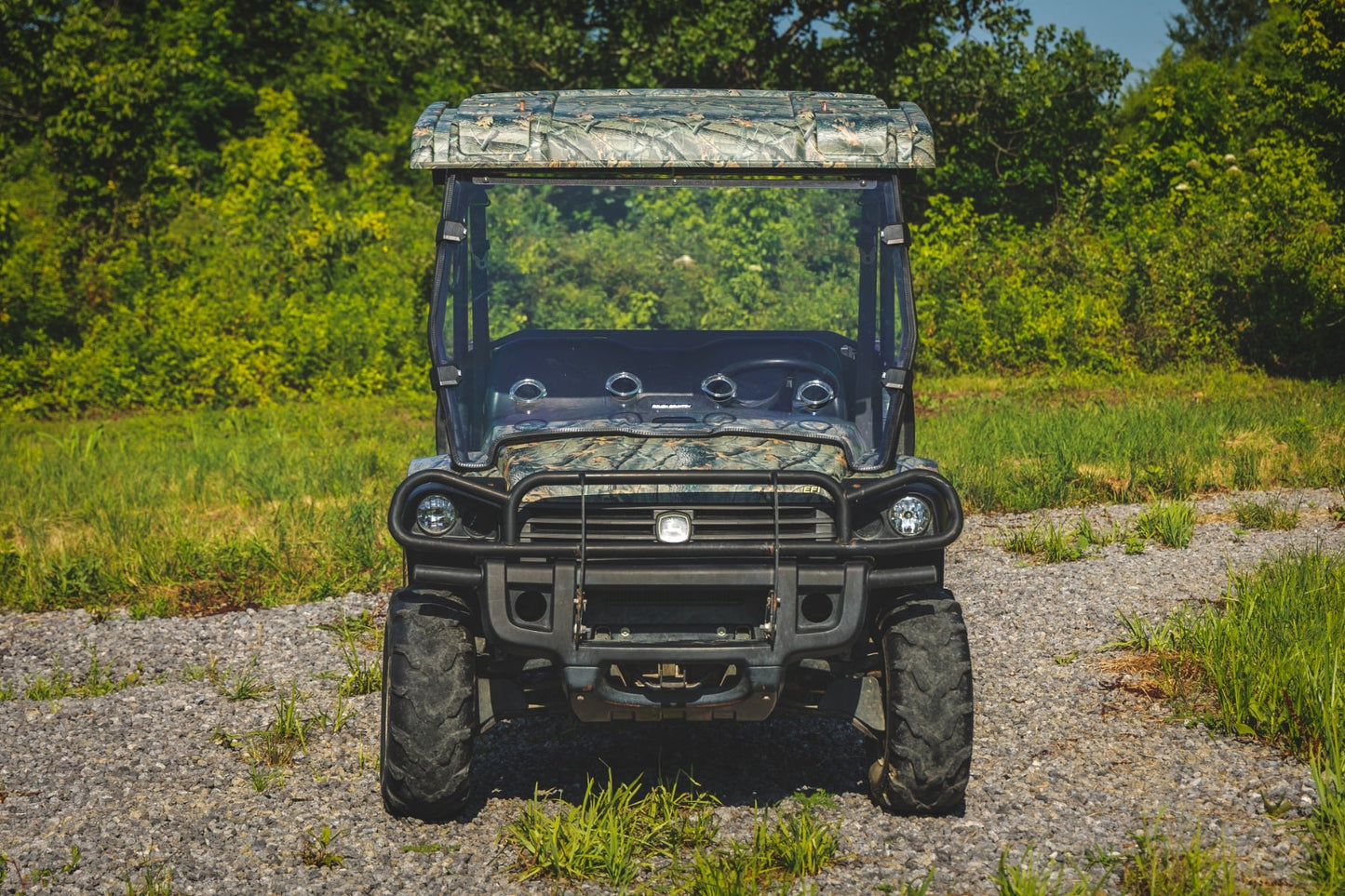 Rough Country Full Windshield - Vented - for Select John Deere Gator Models