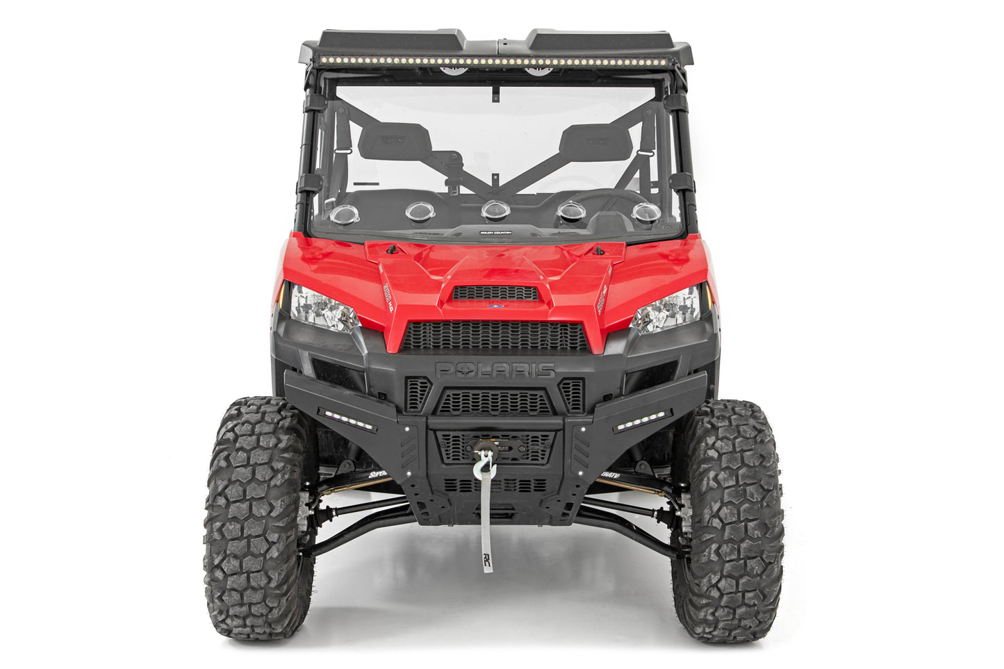 Rough Country Full Windshield - Vented - for Polaris Ranger 1000/Ranger XP 900/1000