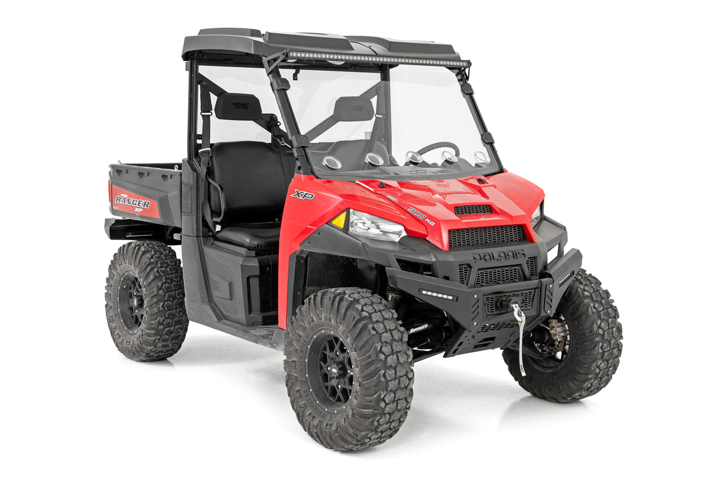 Rough Country Full Windshield - Vented - for Polaris Ranger 1000/Ranger XP 900/1000