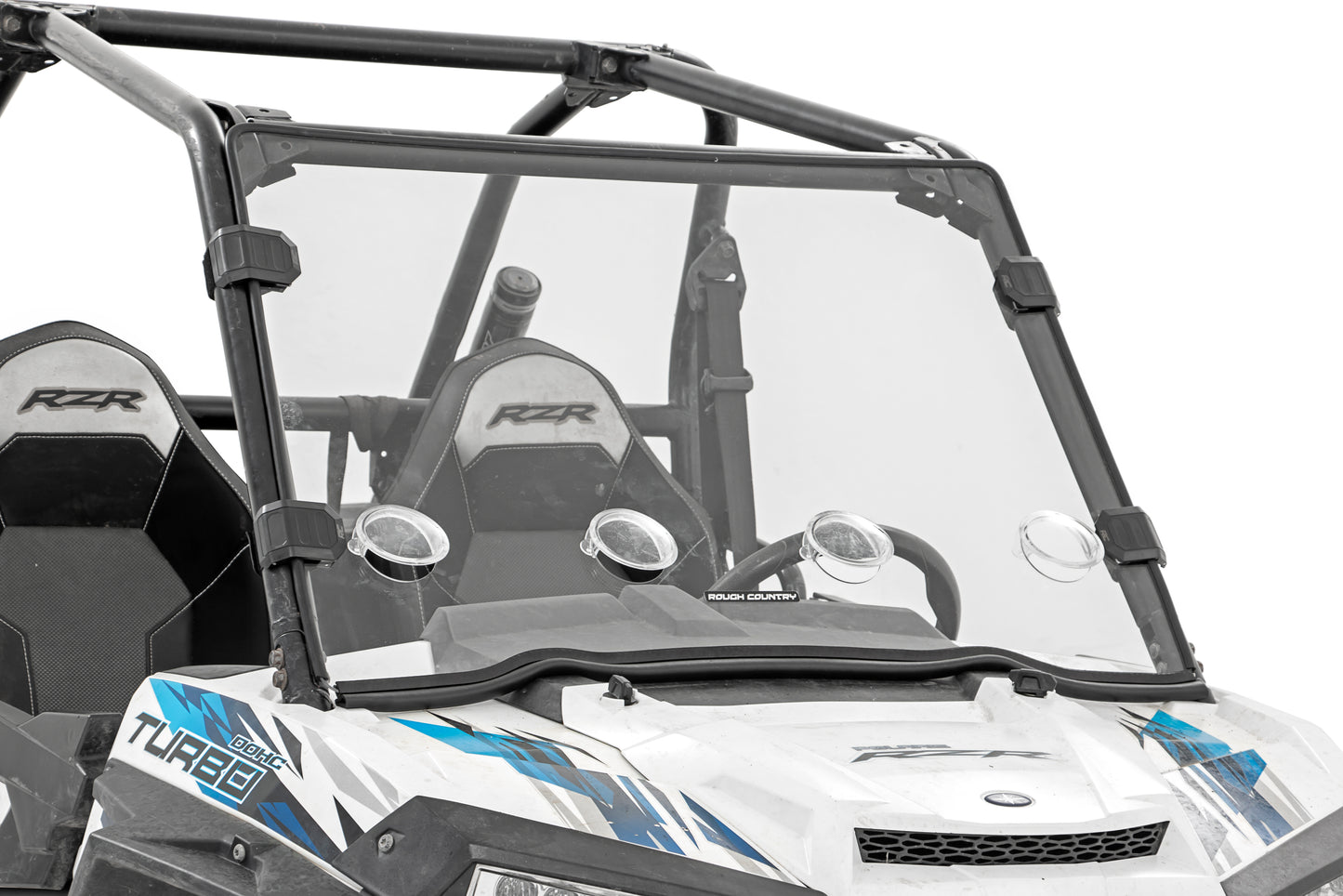 Rough Country Vented Full Windshield - for 2015-19 Polaris RZR XP 1000 without Factory Plastic Visor