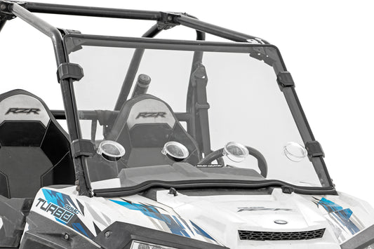 Rough Country Vented Full Windshield - for 2015-19 Polaris RZR XP 1000 without Factory Plastic Visor