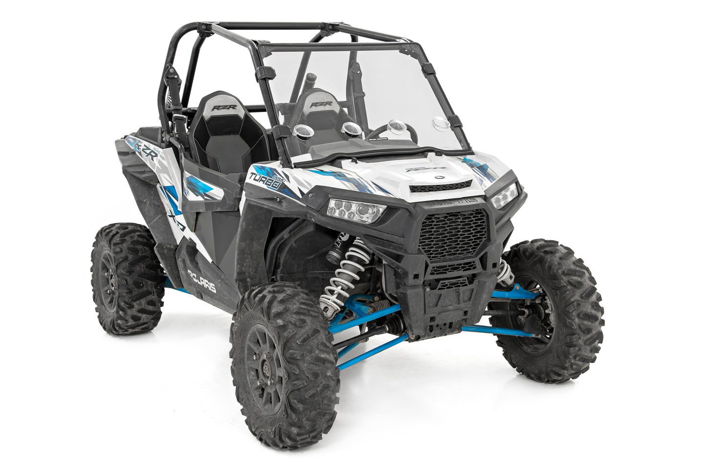 Rough Country Vented Full Windshield - for 2015-19 Polaris RZR XP 1000 without Factory Plastic Visor