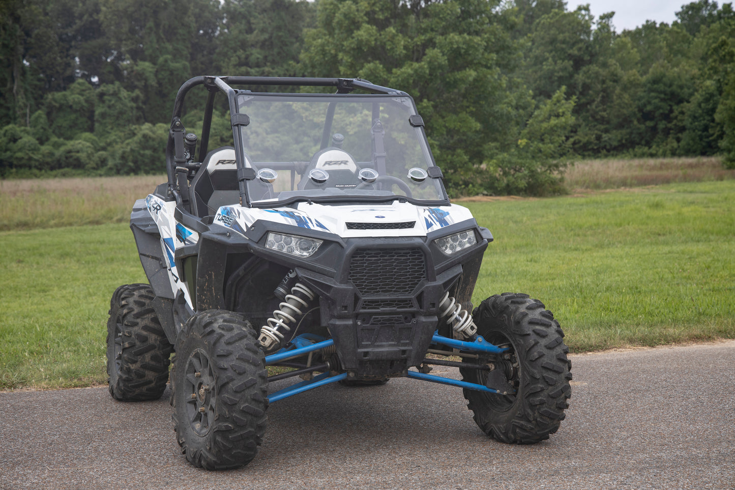 Rough Country Vented Full Windshield - for 2015-19 Polaris RZR XP 1000 without Factory Plastic Visor