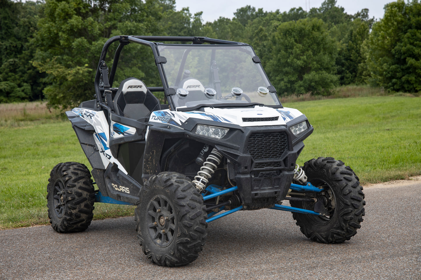 Rough Country Vented Full Windshield - for 2015-19 Polaris RZR XP 1000 without Factory Plastic Visor