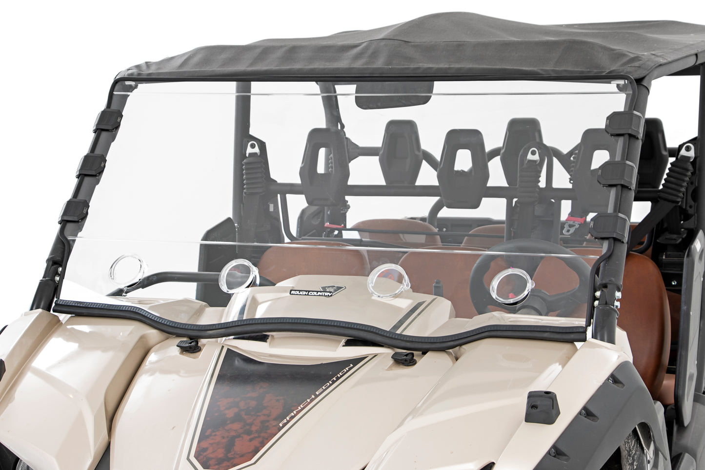 Rough Country Vented Full Windshield - for Yamaha Viking 700