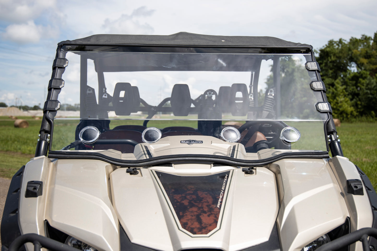 Rough Country Vented Full Windshield - for Yamaha Viking 700