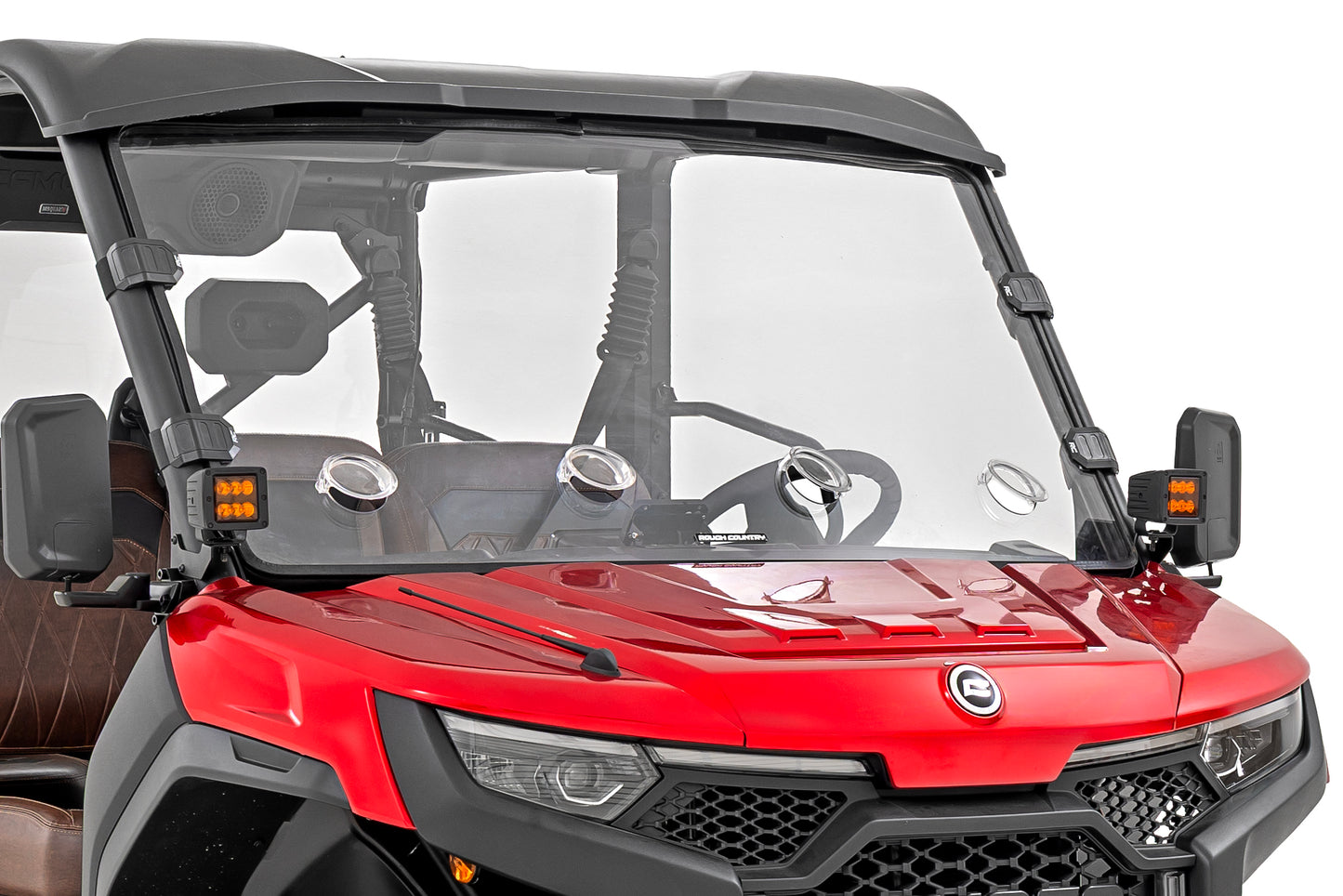 Rough Country Vented Full Windshield - for CFMOTO UFORCE U10 Pro