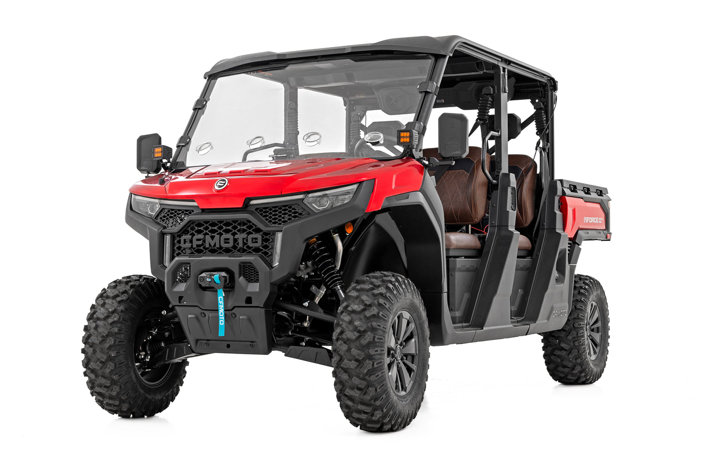 Rough Country Vented Full Windshield - for CFMOTO UFORCE U10 Pro