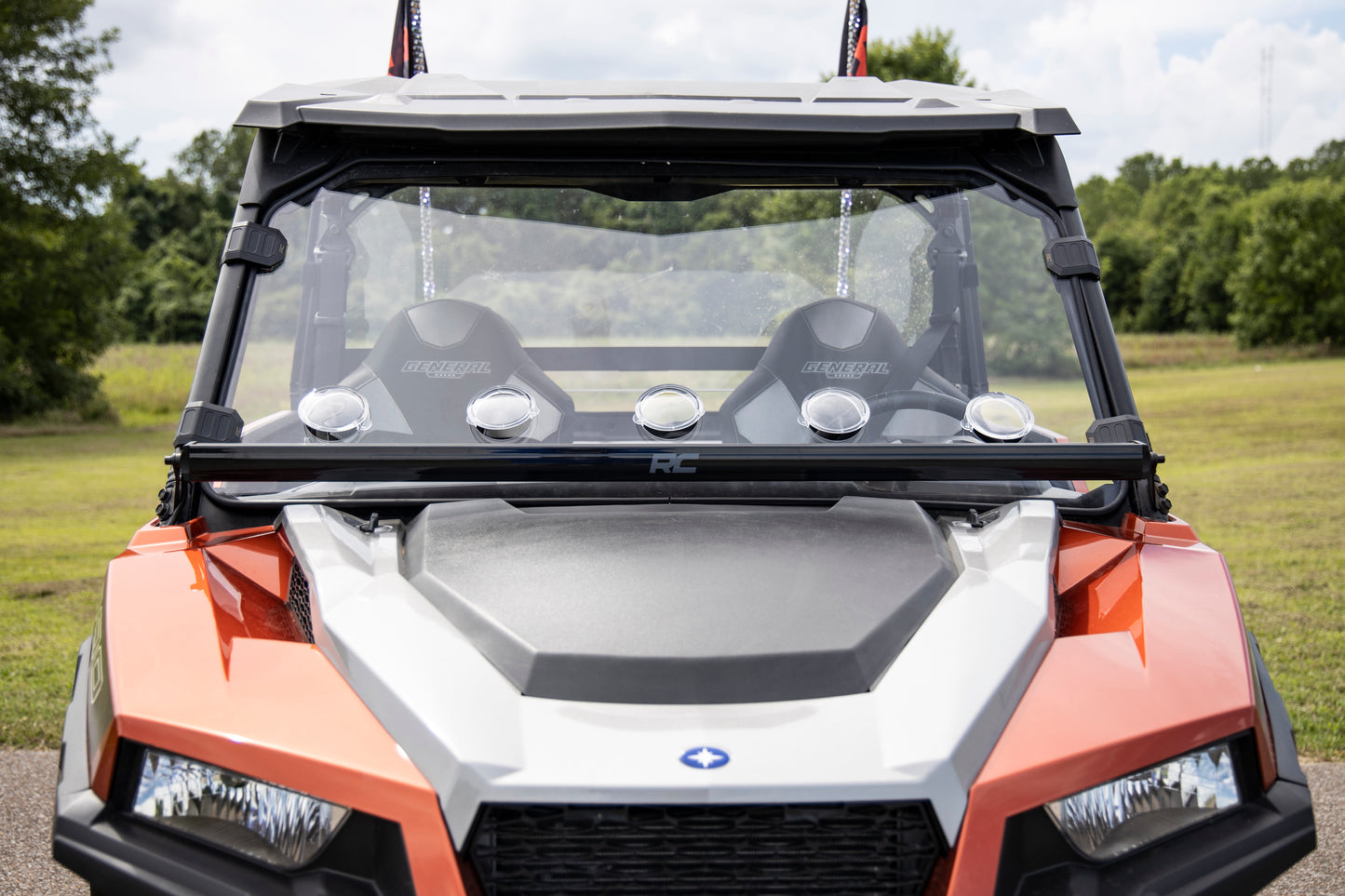 Rough Country Vented Full Windshield - for Polaris General & General XP