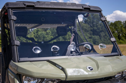Rough Country Full Windshield - Vented - for Can-Am Defender HD 8/HD 9/HD 10