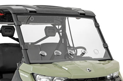 Rough Country Full Windshield - Vented - for Can-Am Defender HD 8/HD 9/HD 10