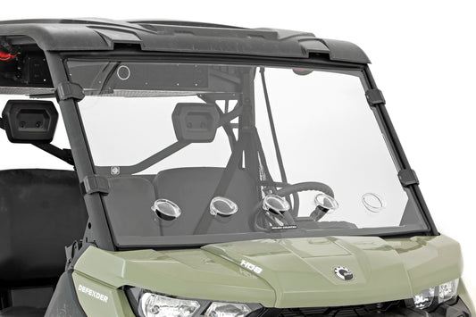 Rough Country Full Windshield - Vented - for Can-Am Defender HD 8/HD 9/HD 10