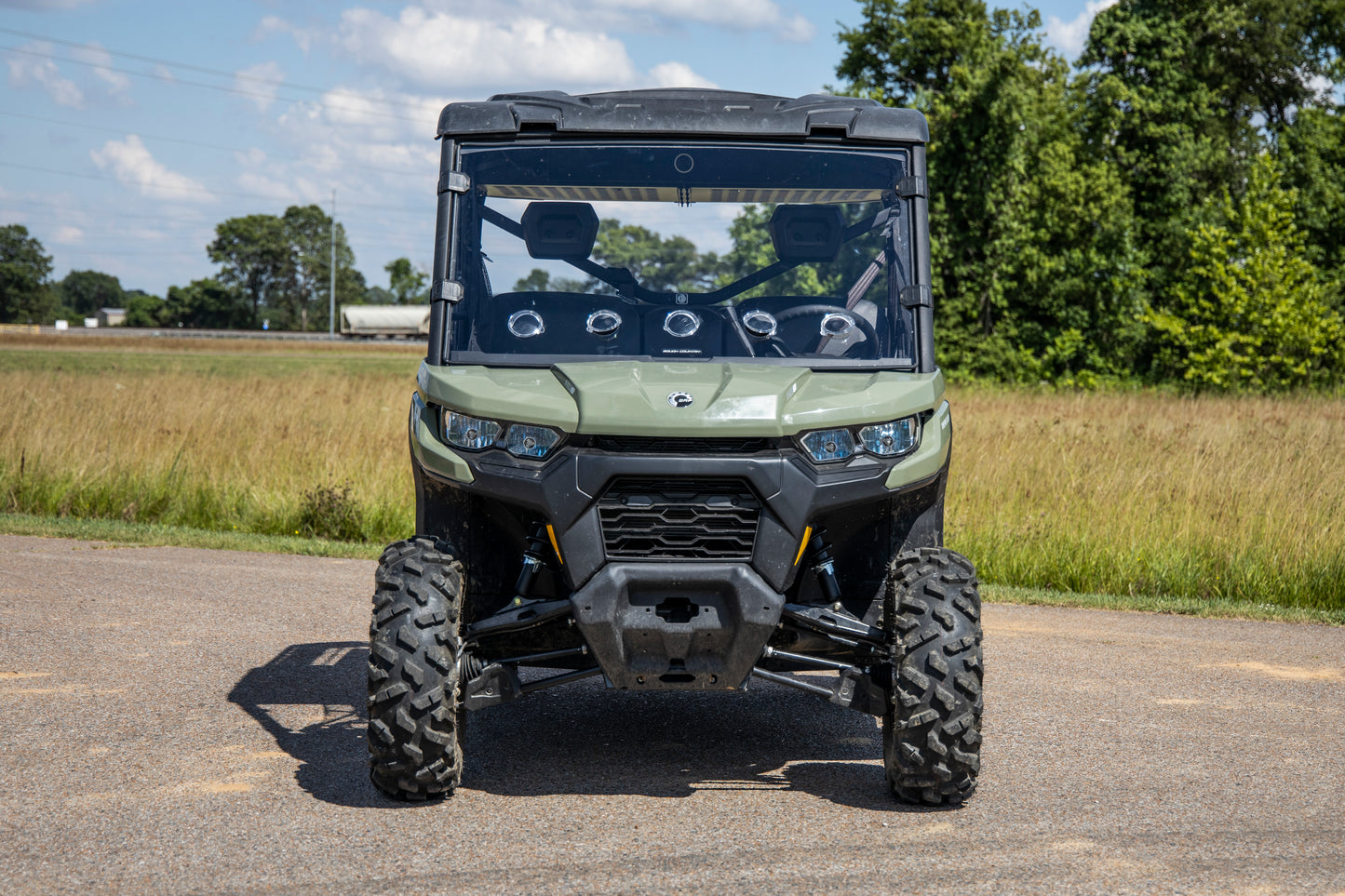 Rough Country Full Windshield - Vented - for Can-Am Defender HD 8/HD 9/HD 10