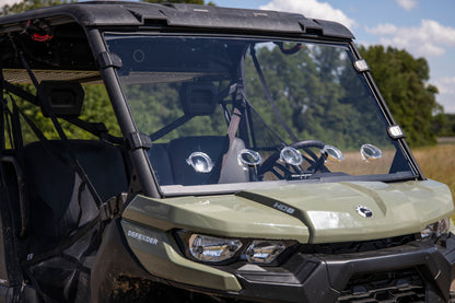 Rough Country Full Windshield - Vented - for Can-Am Defender HD 8/HD 9/HD 10