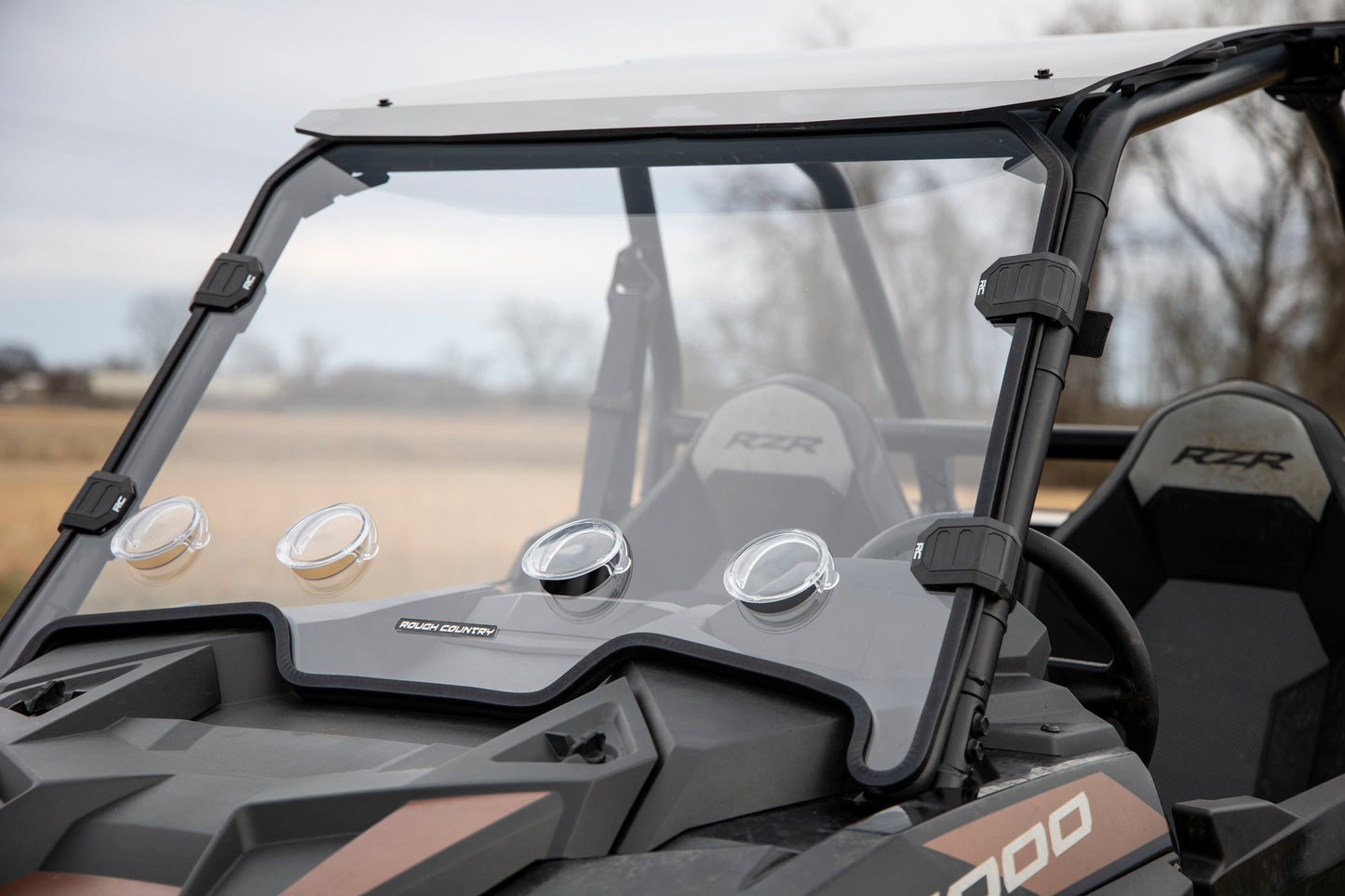 Rough Country Vented Full Windshield - for 2020-23 Polaris RZR XP 1000