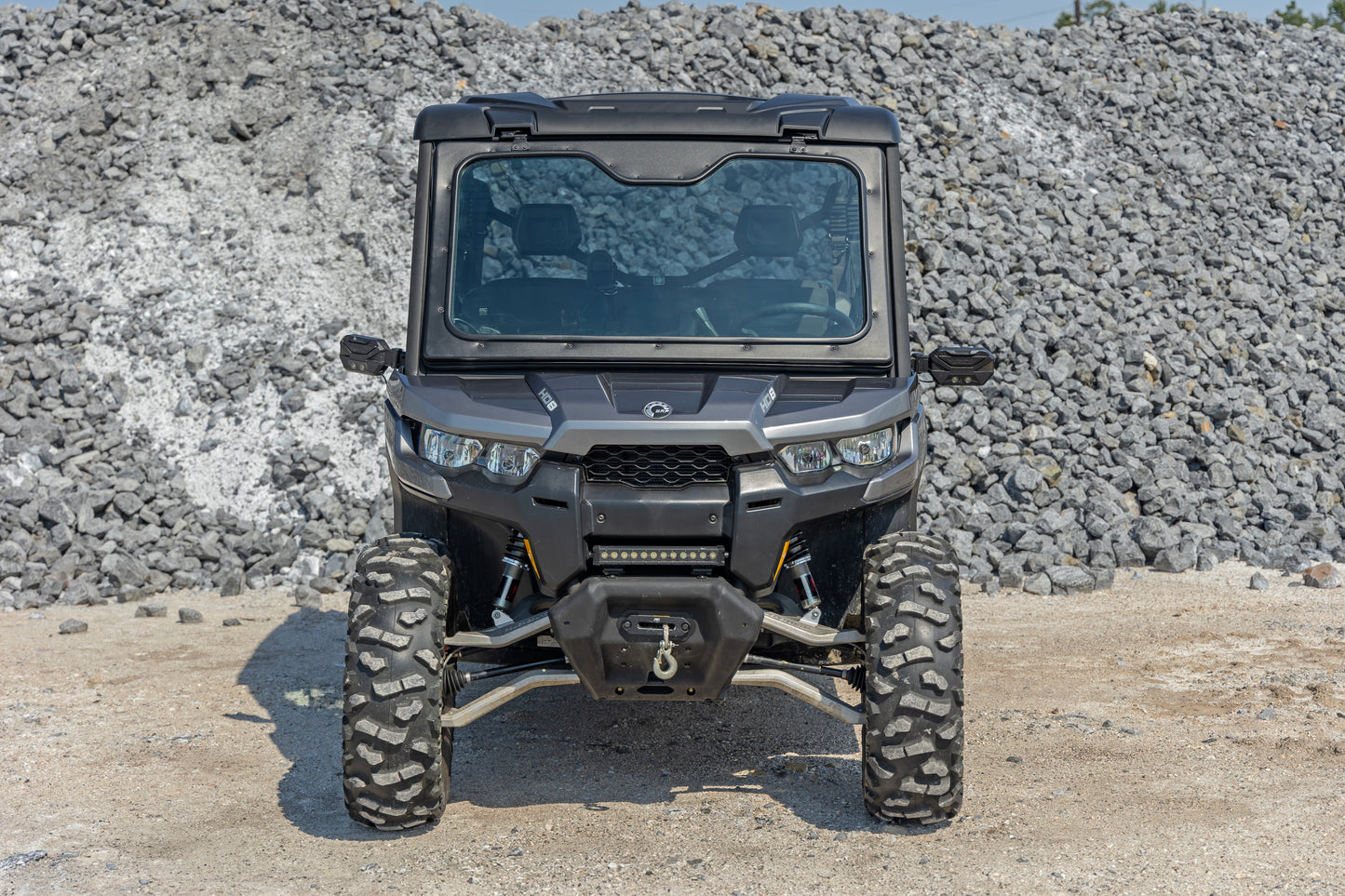 Rough Country Electric Tilt Glass Windshield for Can-Am Defender HD8/HD9/HD10