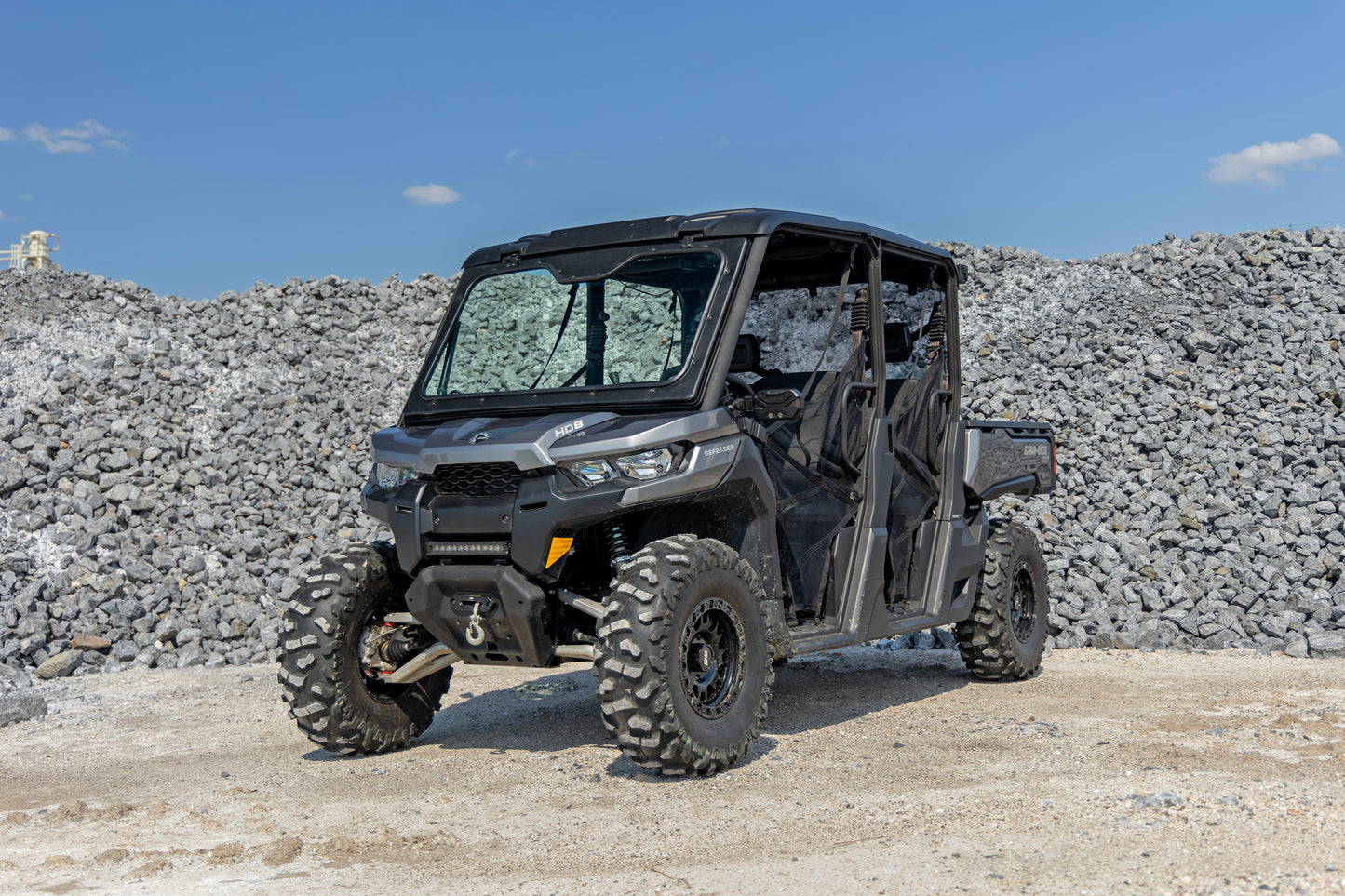 Rough Country Electric Tilt Glass Windshield for Can-Am Defender HD8/HD9/HD10