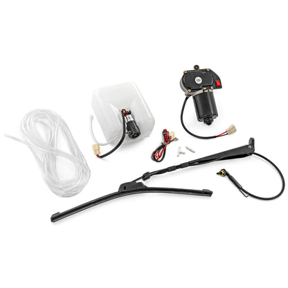 Rough Country Universal UTV Powered Wiper with Washer Tank