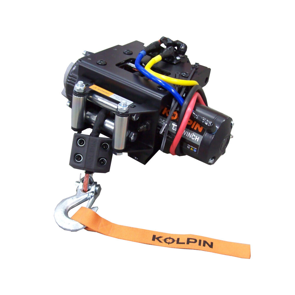 Kolpin Quick Mount 3500lb Synthetic Rope Winch Polaris Atv - 63-63210