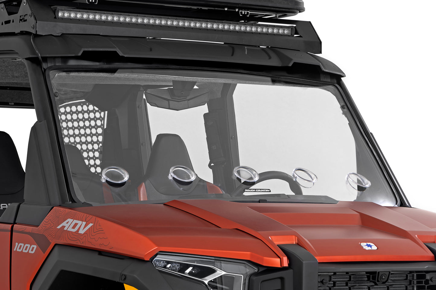 Rough Country Full Windshield - Vented - for Polaris Xpedition