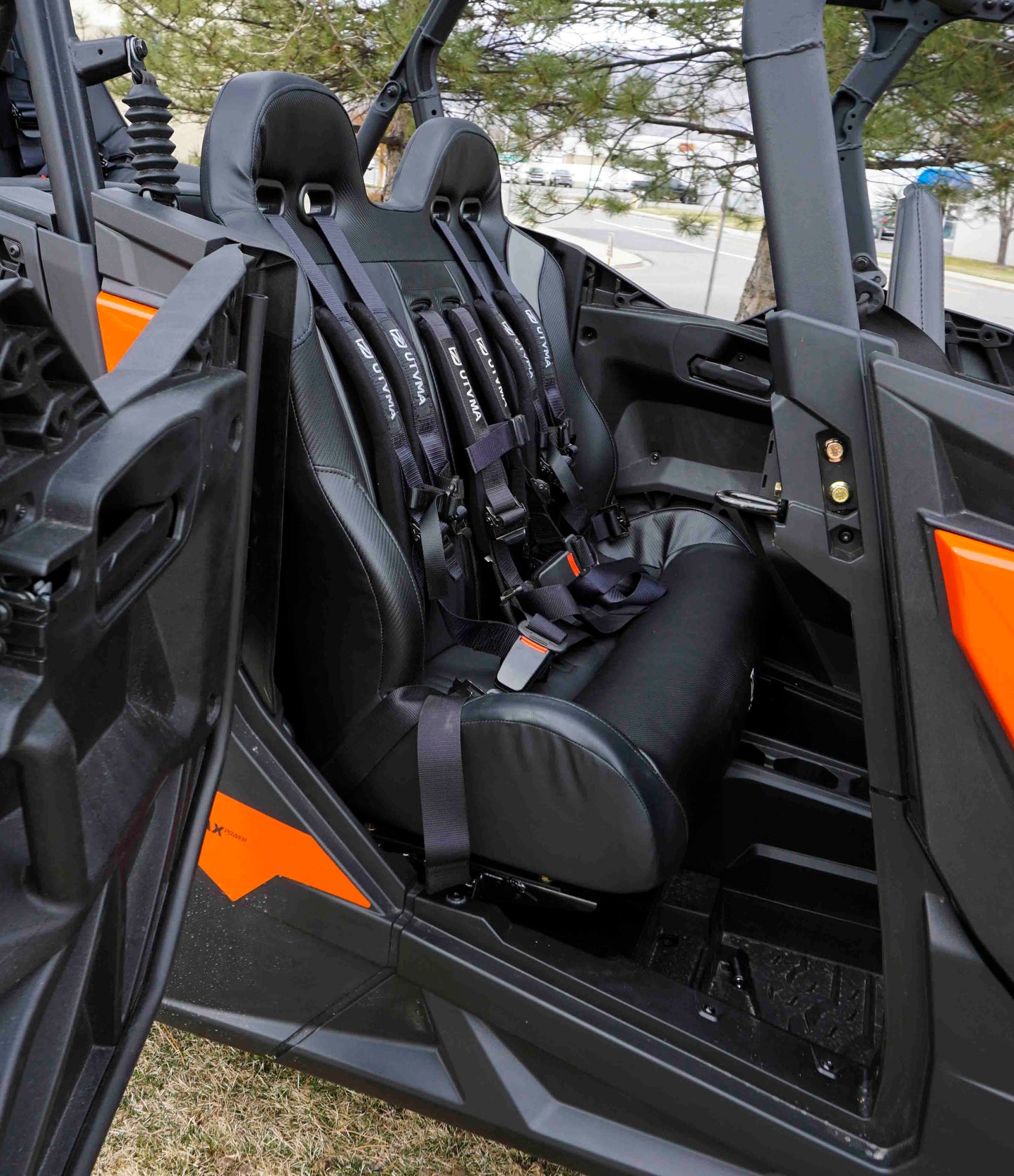 Maverick Sport Max Rear Bench with Harnesses (2019-2025)