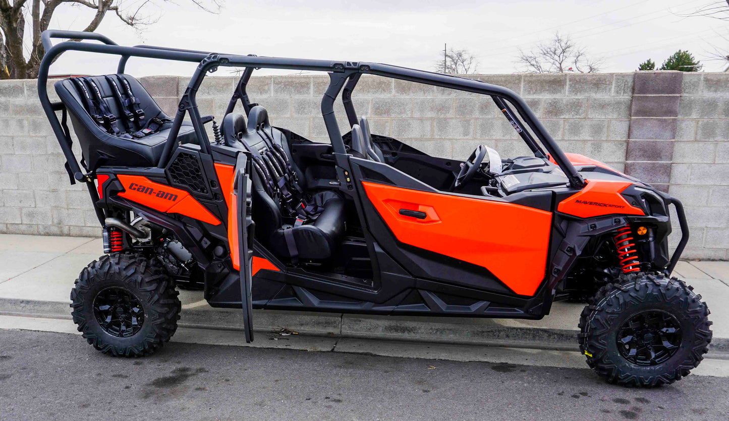 Maverick Sport Max Rear Bench with Harnesses (2019-2025)
