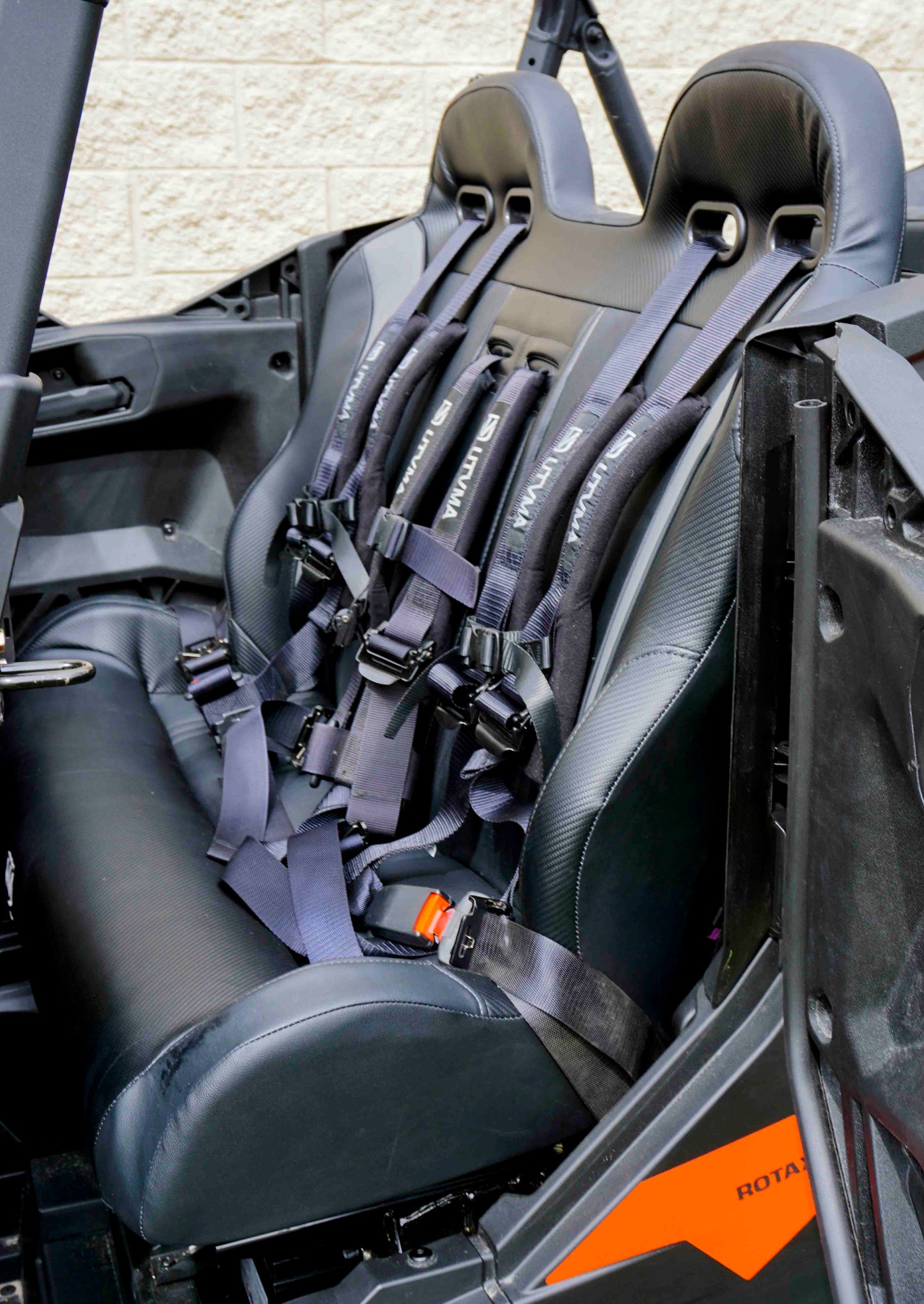 Maverick Sport Max Rear Bench with Harnesses (2019-2025)