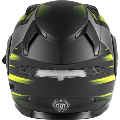GMAX MD-01S Descendant Modular Dual Lens Electric Shield Snow Helmet - Matte Black/Hi-Vis - E72-6291