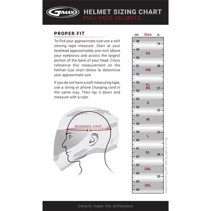 GMAX FF-49S Full-Face Hail Snow Dual Lens Shield Helmet - Matte Black/Grey - 72-6335