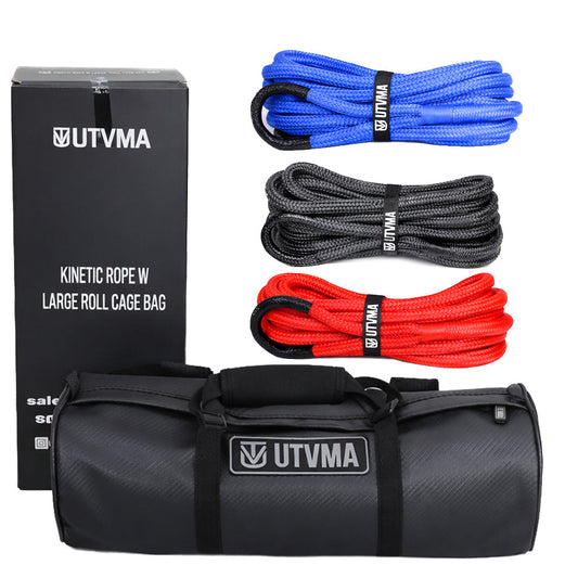UTVMA Kinetic Recovery Rope With Heavy Duty Roll Cage Bag