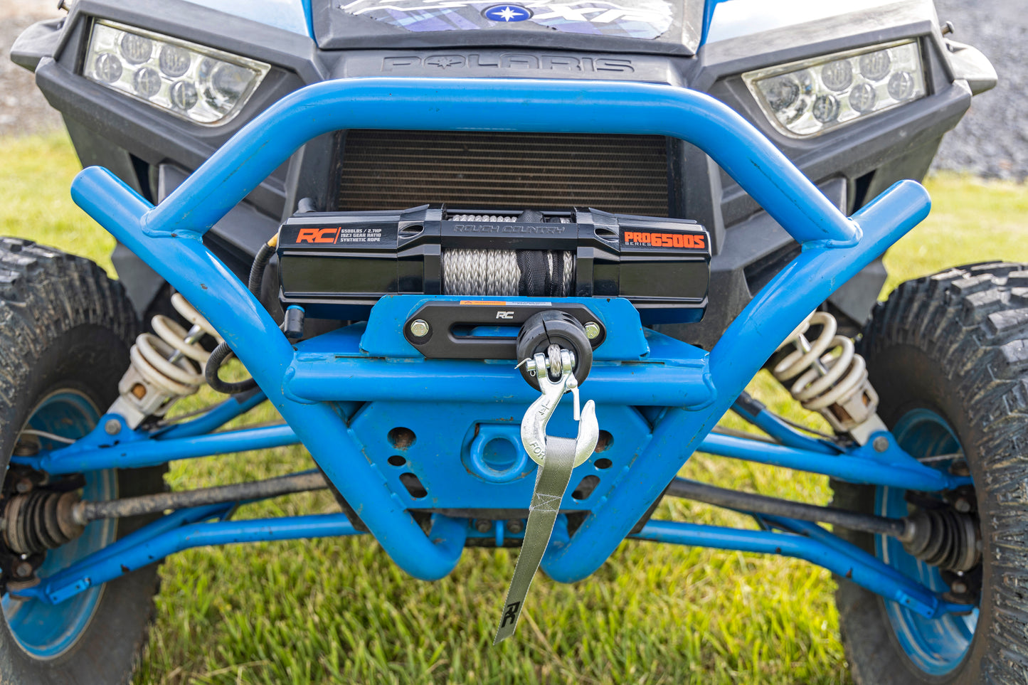 Rough Country 6500-LB UTV Winch with Synthetic Rope & Wireless Remote