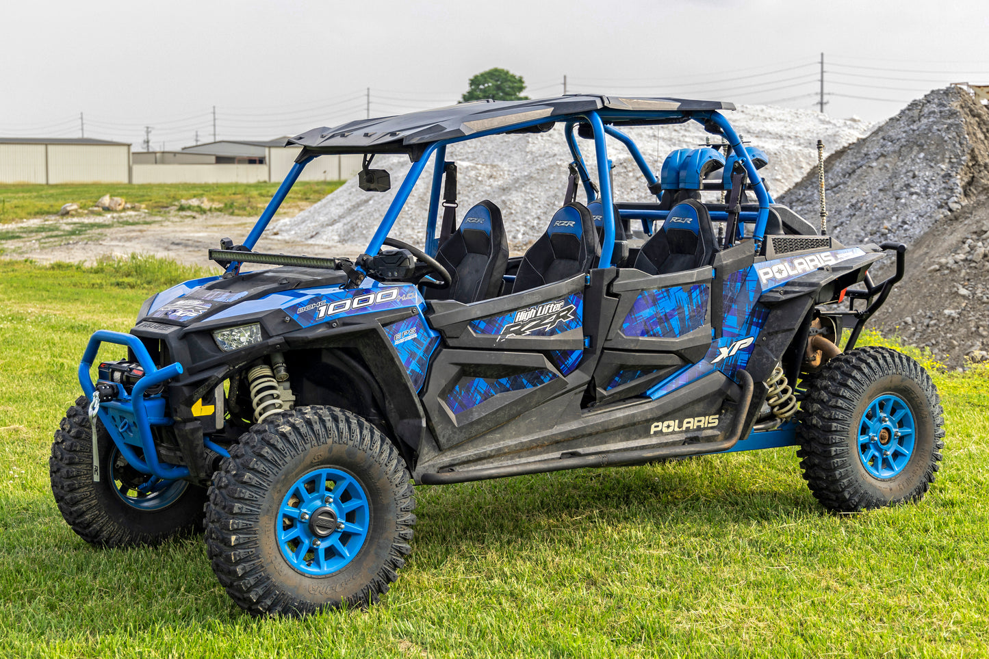 Rough Country 6500-LB UTV Winch with Synthetic Rope & Wireless Remote