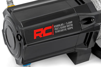 Rough Country 6500-LB UTV Winch with Synthetic Rope & Wireless Remote