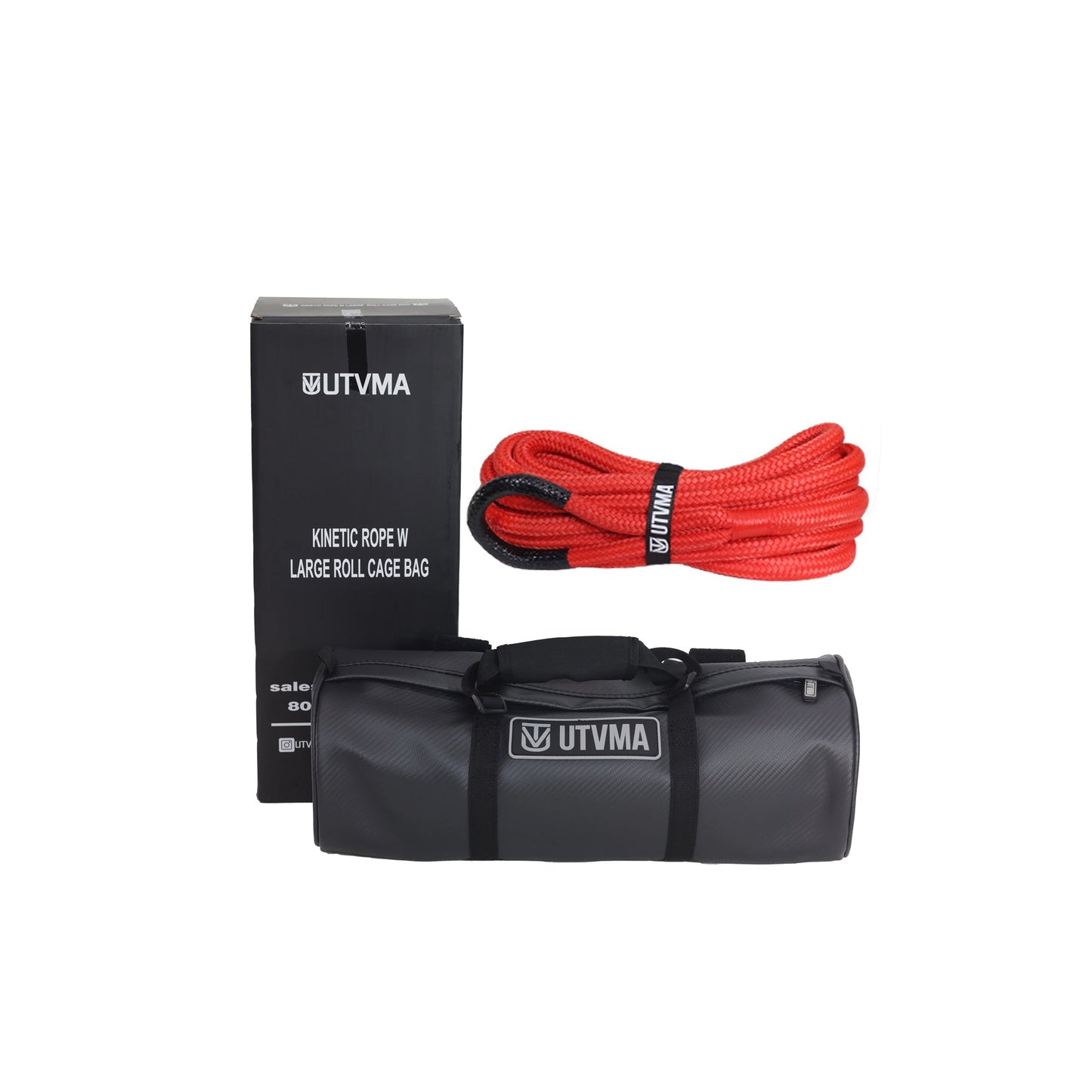 UTVMA Kinetic Recovery Rope With Heavy Duty Roll Cage Bag