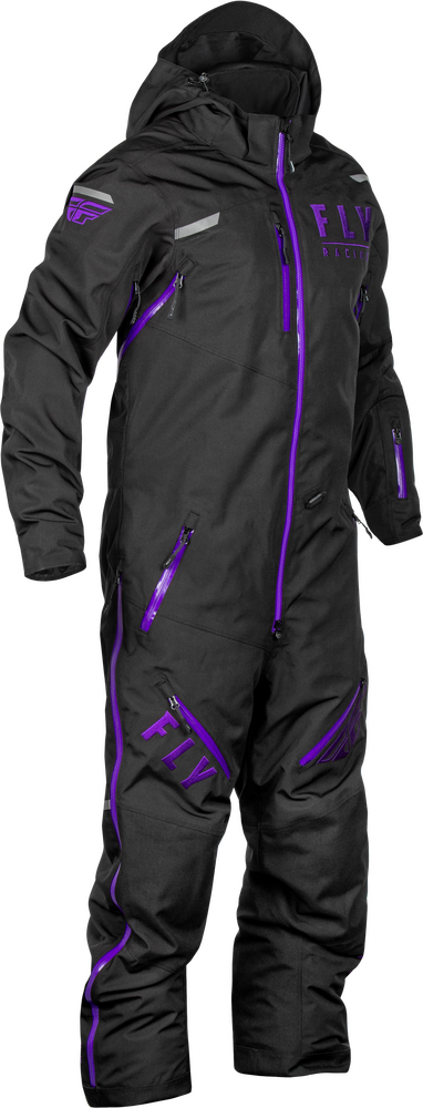 Fly Racing Cobalt Snowmobile Monosuit Shell - Black / Purple - 470-4359