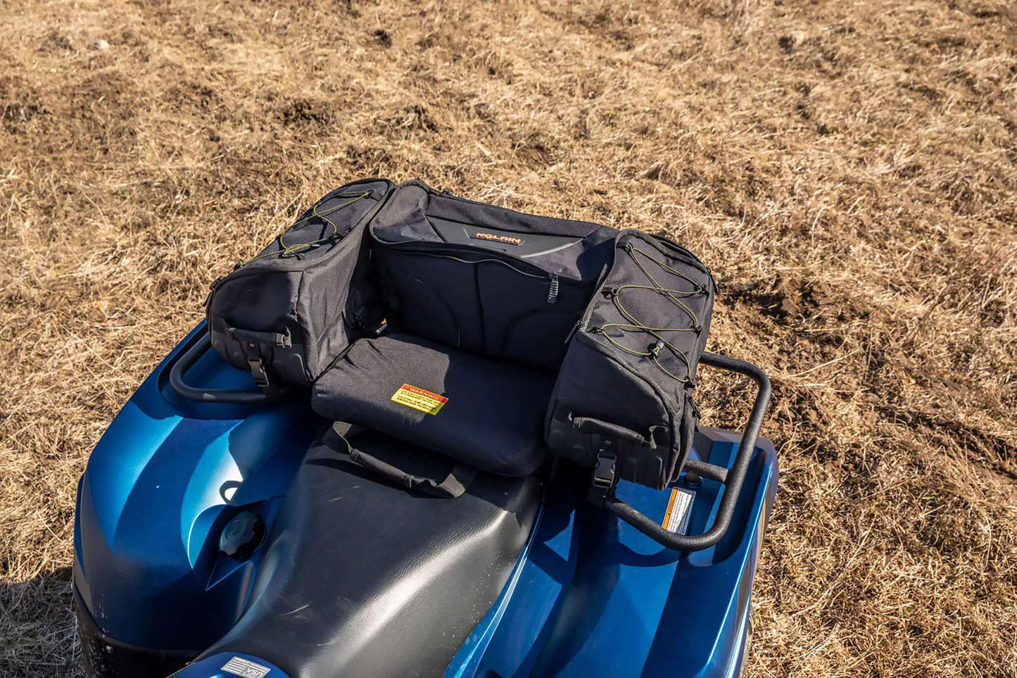Kolpin Atv Matrix Seat Rack Bag - Black