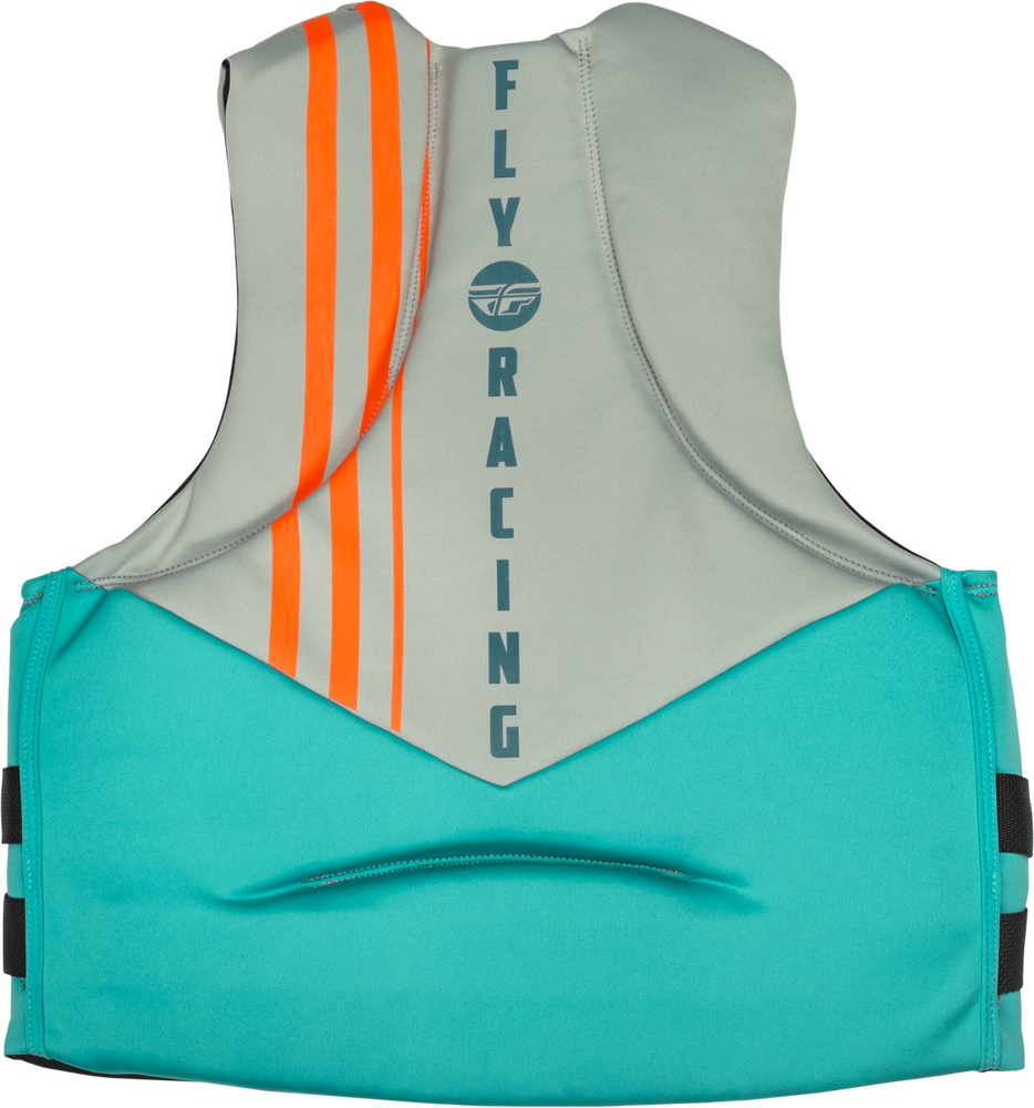 Fly Racing Neoprene Flotation Life Vest - 221-30403 - Teal/Grey/Orange