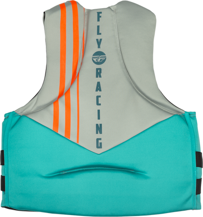 Fly Racing Neoprene Flotation Life Vest - 221-30403 - Teal/Grey/Orange