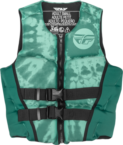 Fly Racing Women's Neoprene Flotation Life Vest - 221-30421 - Dark Teal/Light Teal