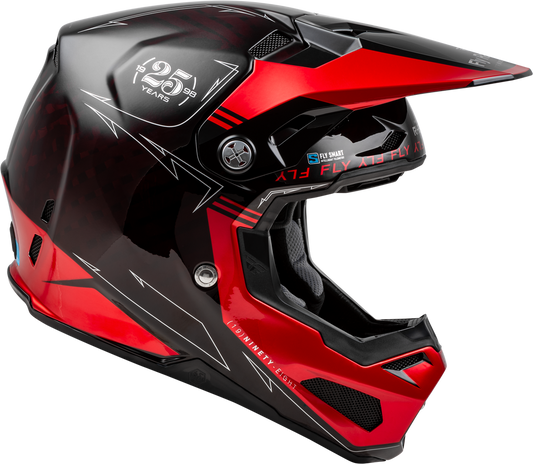 Fly Racing Formula S Carbon Legacy Helmet (2024) - 73-4447 - Red Carbon/Black